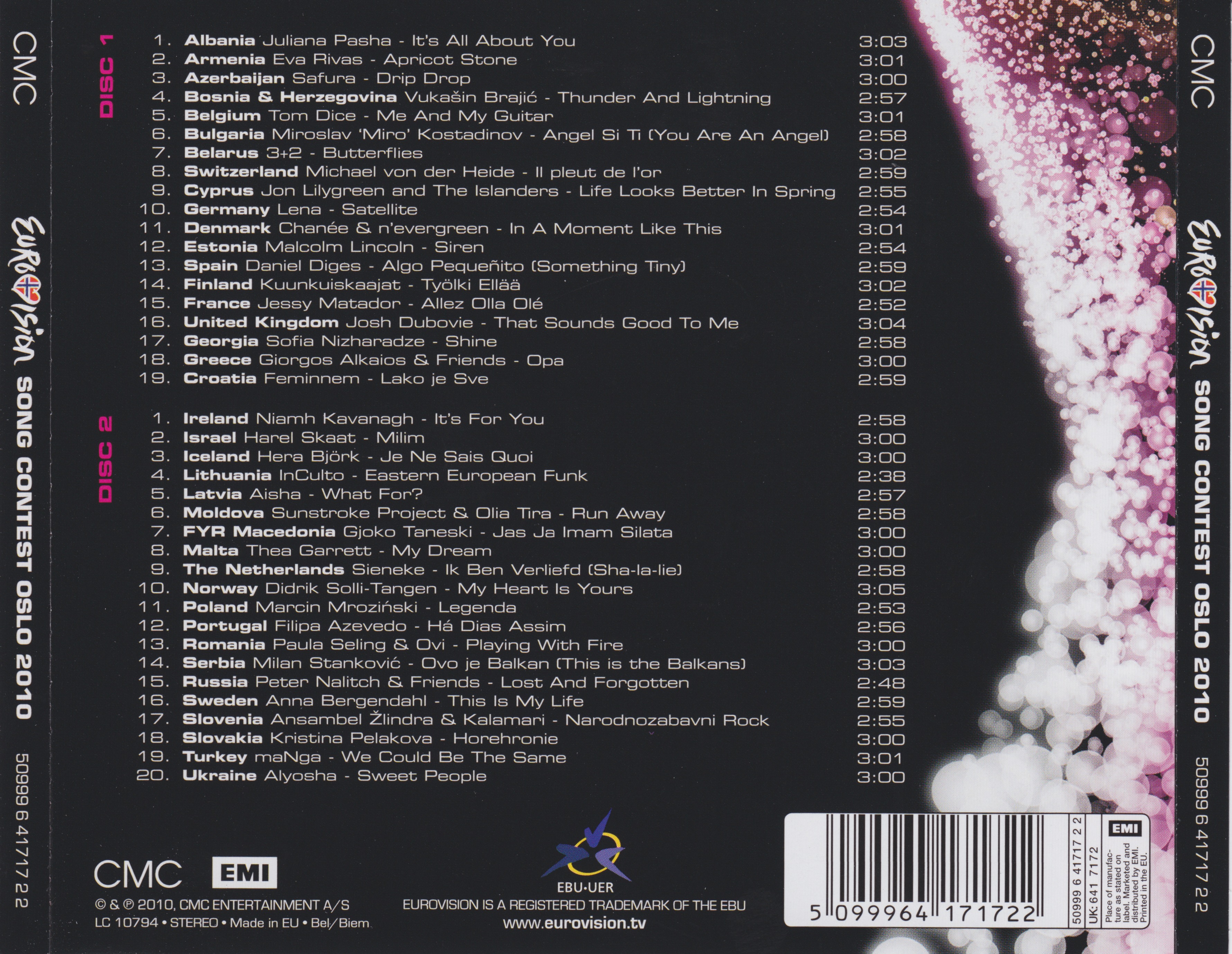 Eurovision Song Contest 2010; Oslo : Back